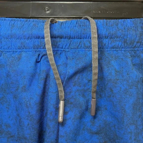 Lululemon Pace Breaker Shorts Men M Blue Marble Linerless Run Training LM7AGXS - Picture 4 of 8